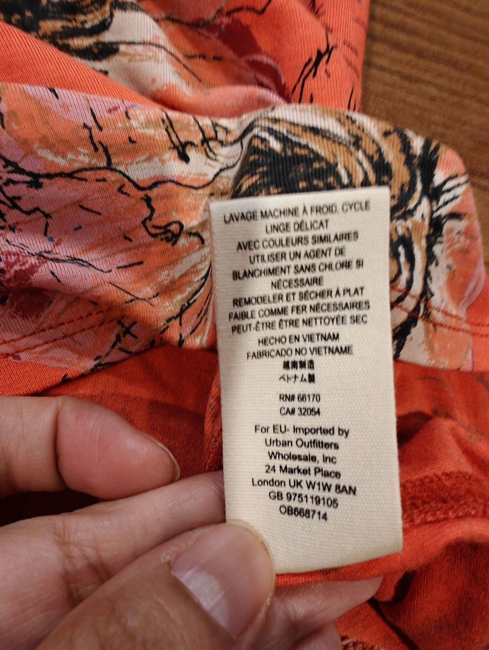 Free People Birds of Paradise Coral Orange Floral Print Top - Picture 6 of 11